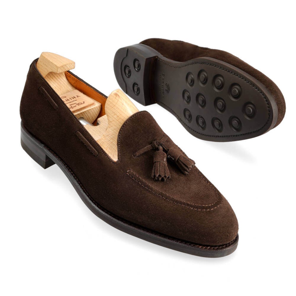 suedette loafers