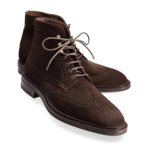WINGTIP BOOTS BROWN KARAGRAIN CALF | CARMINA